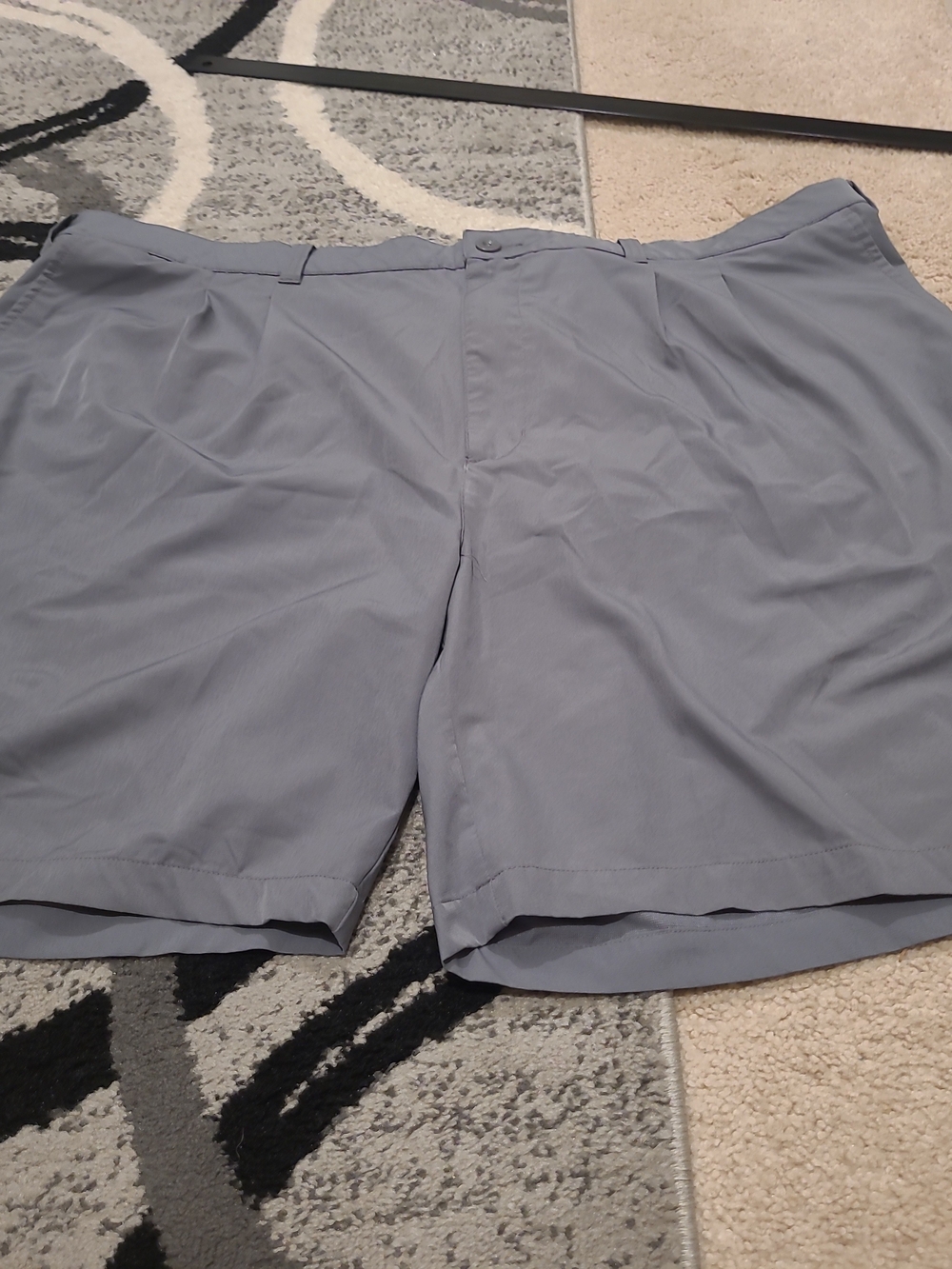 Reebox Golf Mens 52 Light gray Pleated Casual Golf shorts Quick Dry